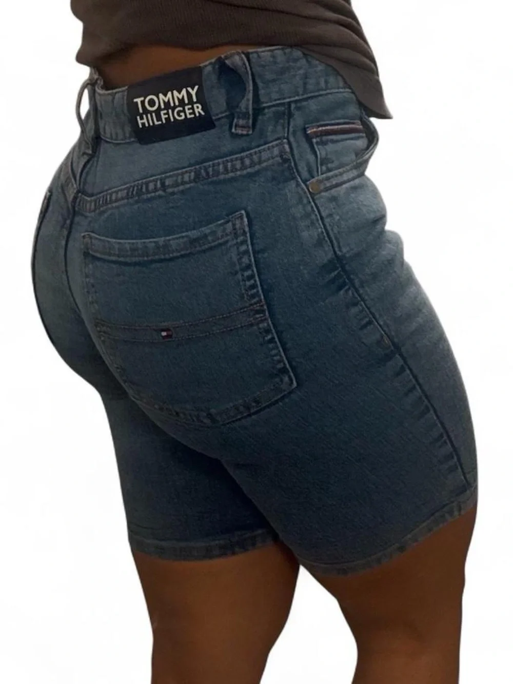 Tommy Hilfiger Dark Blue Denim Bike Shorts